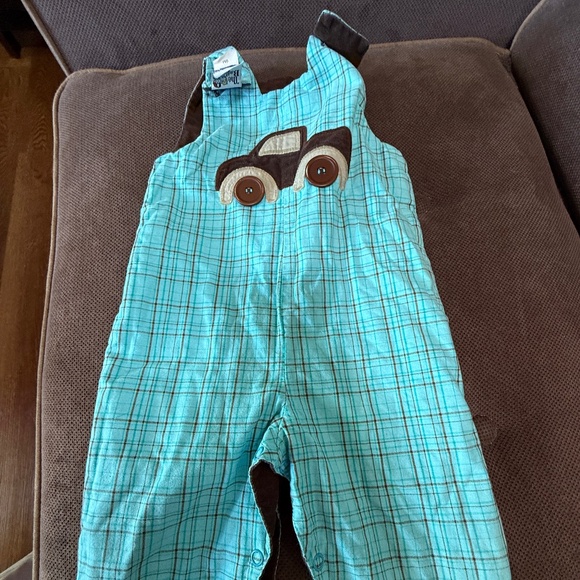 Bailey Boys Reversible Overalls 9 Months - Picture 1 of 4